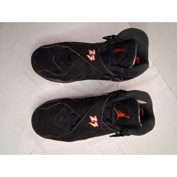 Size‎ 5Y- Jordan 8 Retro Mid Playoff Red Yellow Blue Suede (305368-062) - Picture 5 of 16